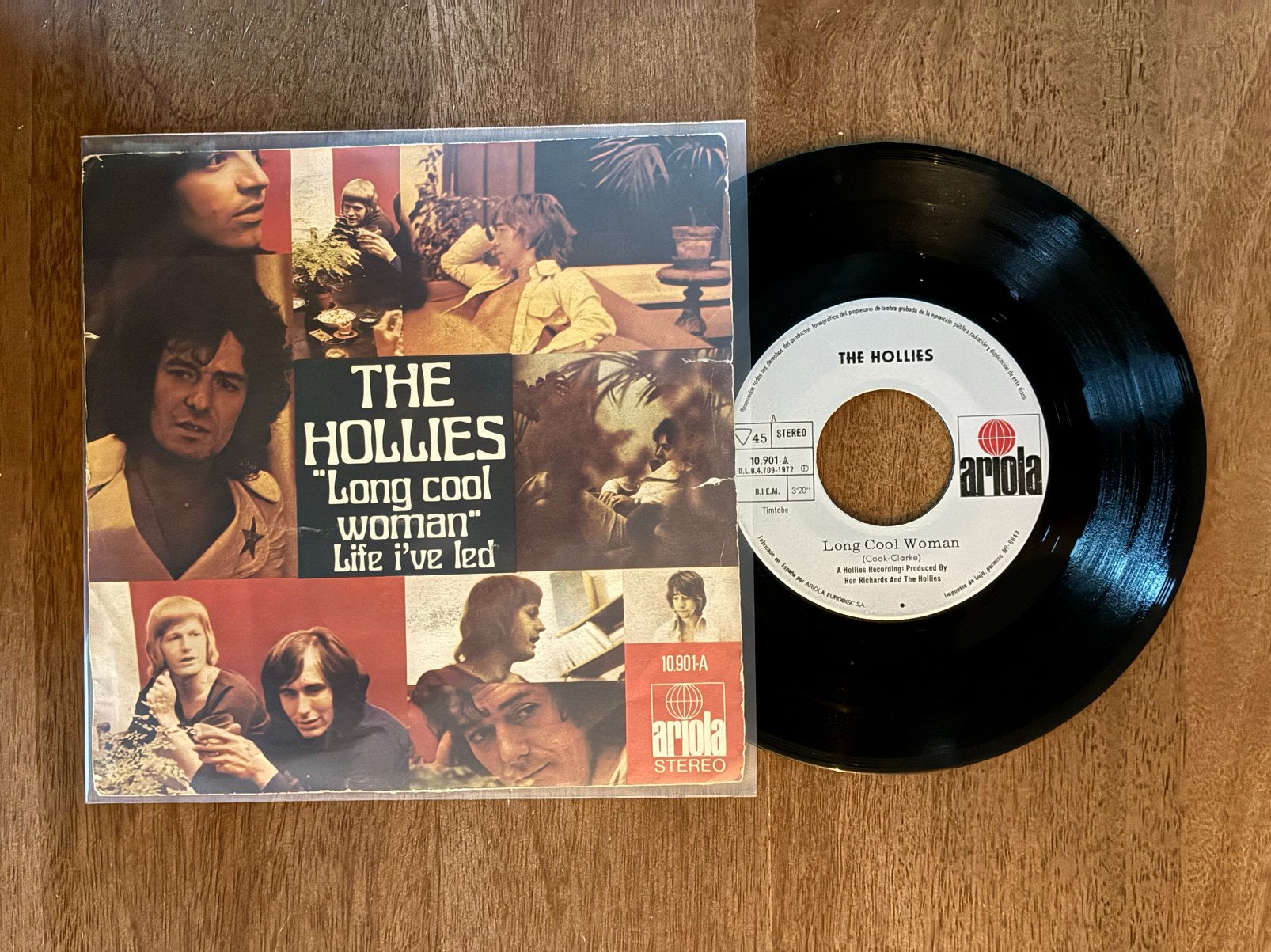 The Hollies - Long cool woman ( in a black dress ), Ophalen of Verzenden, 7 inch