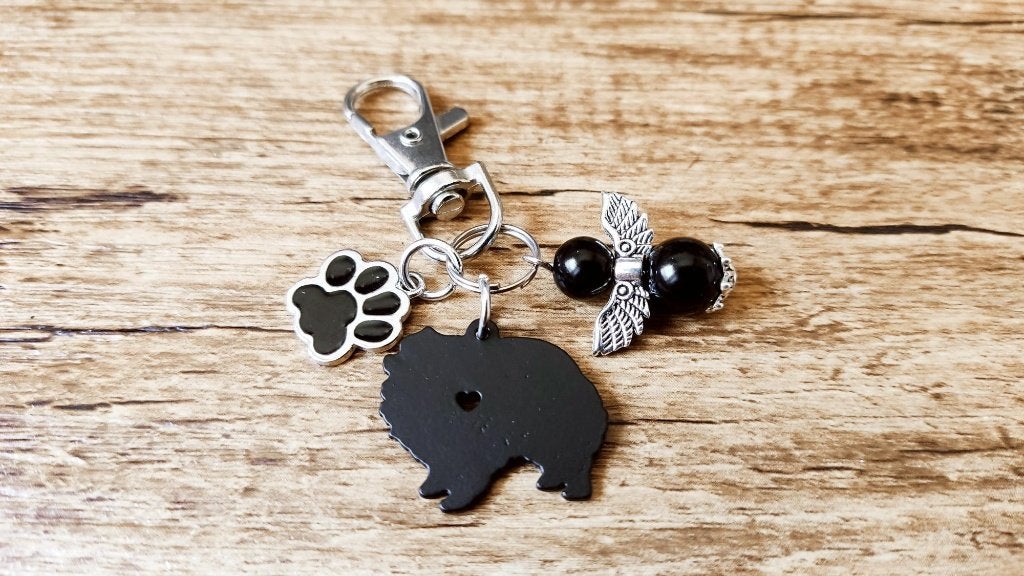 Hanger Vlinderhondje zwart beschermengeltje, Verzenden, Nieuw