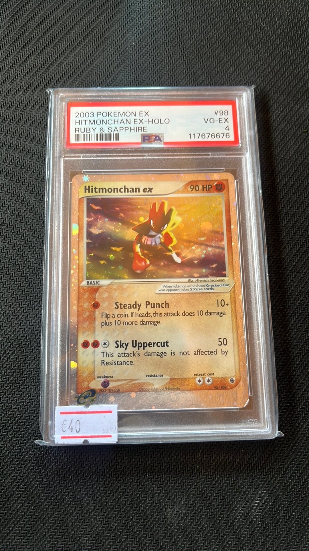 Hitmonchan 98/109 - Pokemon, Ophalen of Verzenden, Zo goed als nieuw