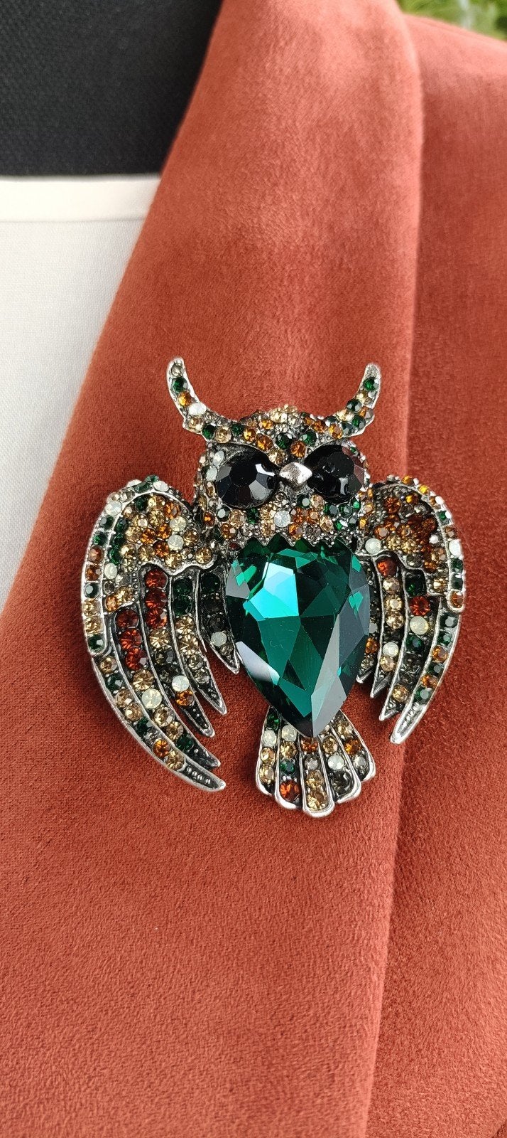 Broche uil, Overige materialen, Verzenden, Nieuw, Nvt