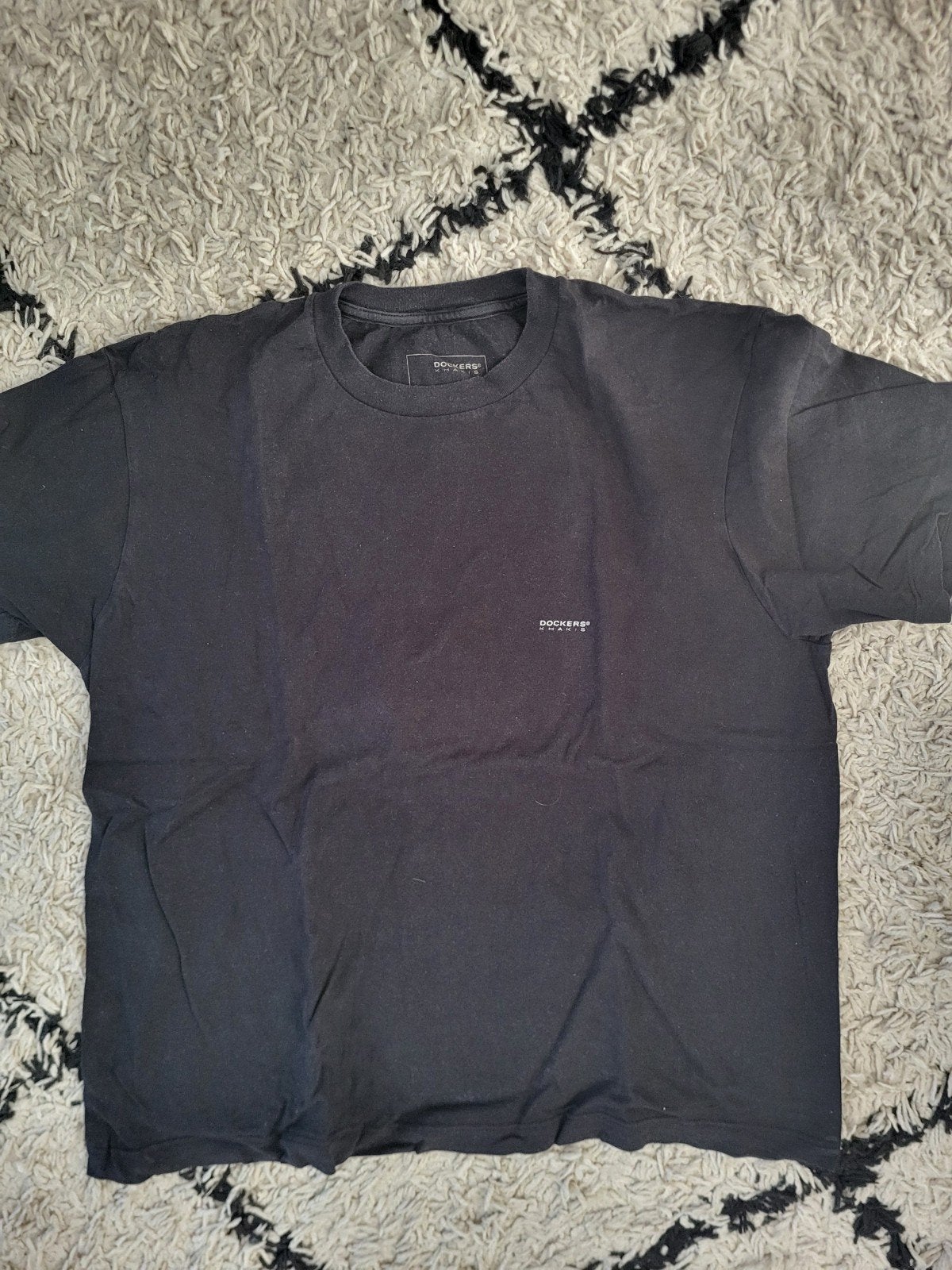 Zwart Dockers T-shirt - Maat L, Maat 52/54 (L), Zwart, Ophalen of Verzenden, Gedragen