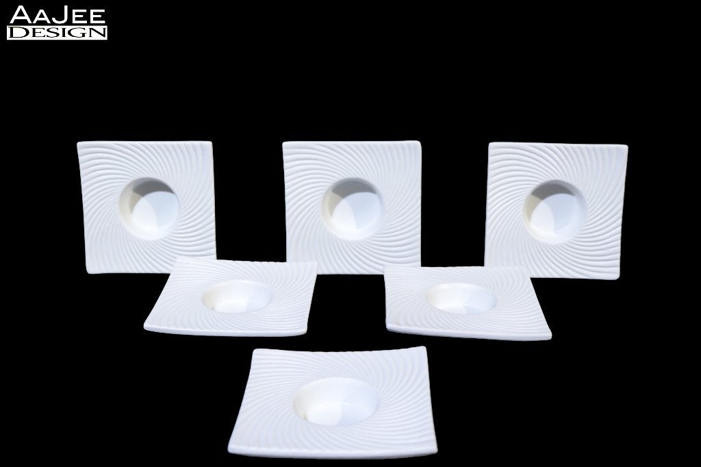 6 Porcelaine de Sologne – Stéphane Galerneau – Waxinehouders, Overige typen, Ophalen of Verzenden, Zo goed als nieuw, Overige stijlen