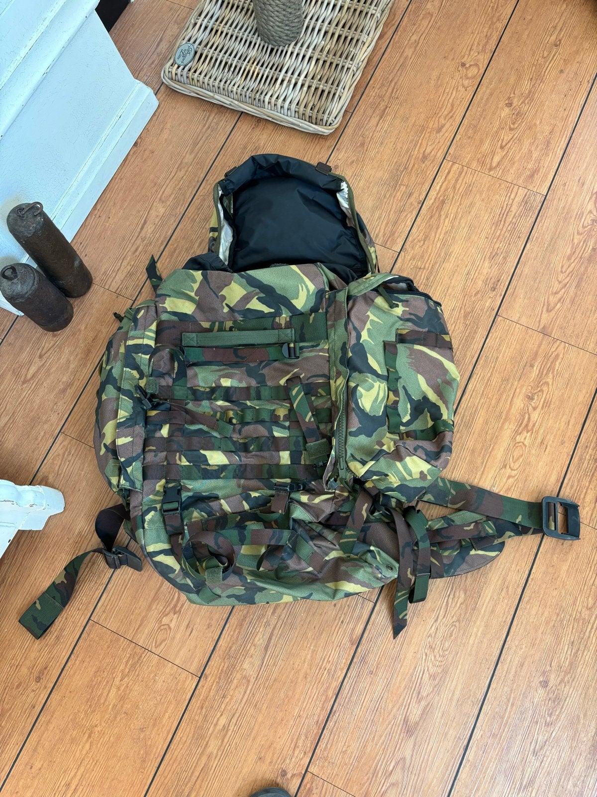 Militaire rugzak Woodland  80 liter nieuw., Ophalen of Verzenden, Landmacht, Nederland, Overige typen