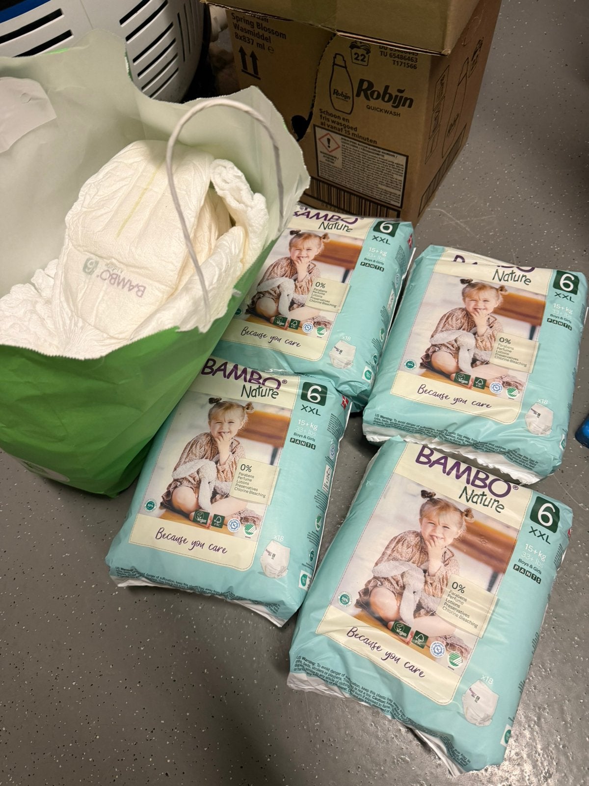 Bambo nature luier broekjes maaf 6 XXL, Ophalen, Nieuw