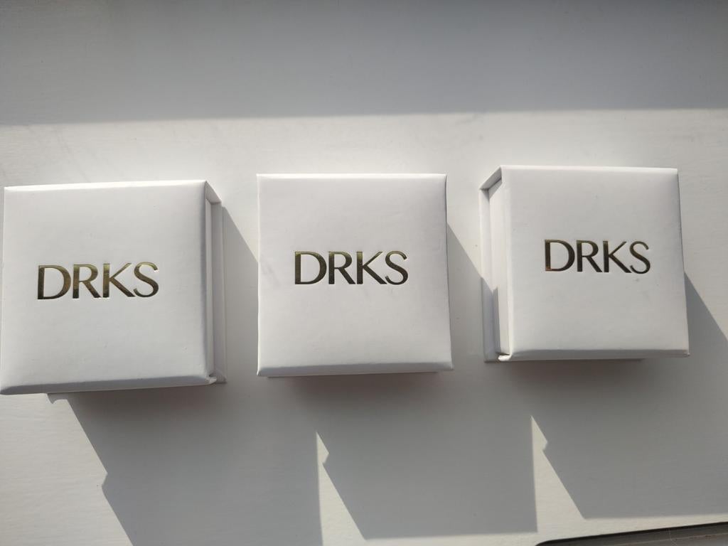 DRKS Parel set: Ketting, Armband, Oorbellen Goud Verguld, Ophalen of Verzenden, Nieuw, Goud, Goud