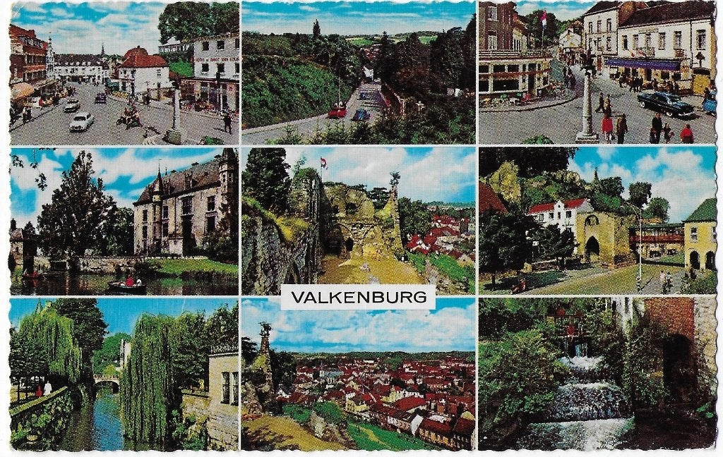B5 Ongelopen ansichtkaart valkenburg, Ophalen of Verzenden, 1960 tot 1980, Ongelopen, Limburg