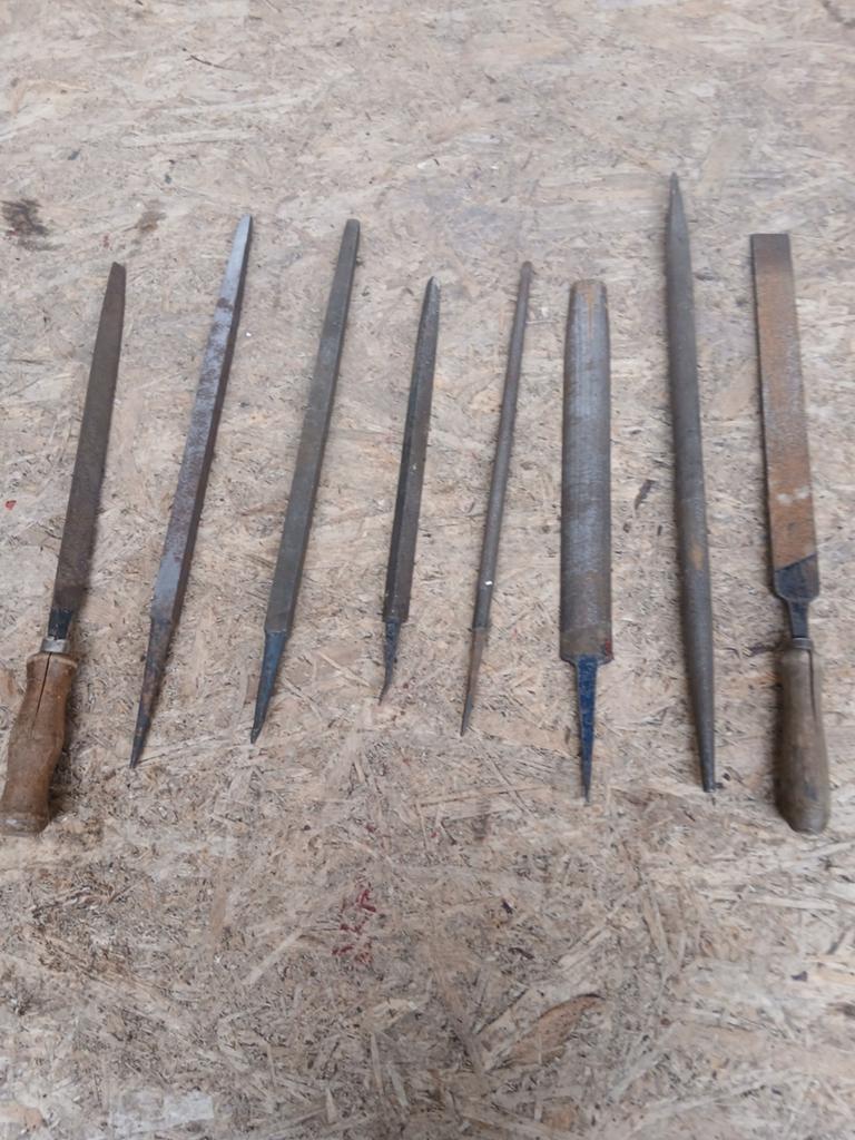 Set van diverse oude vijlen - Gereedschap, Ophalen of Verzenden