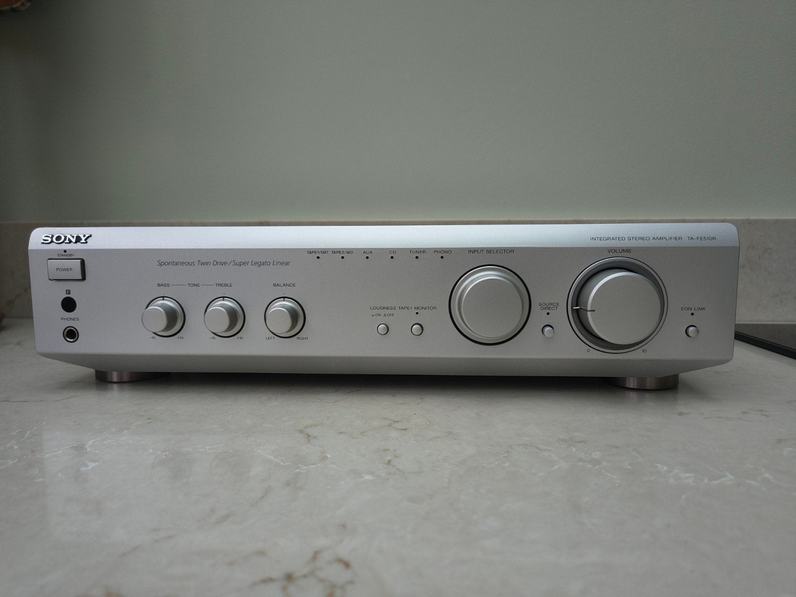 Sony TA-FE510R - versterker (met phono), Ophalen of Verzenden, Zo goed als nieuw, Sony