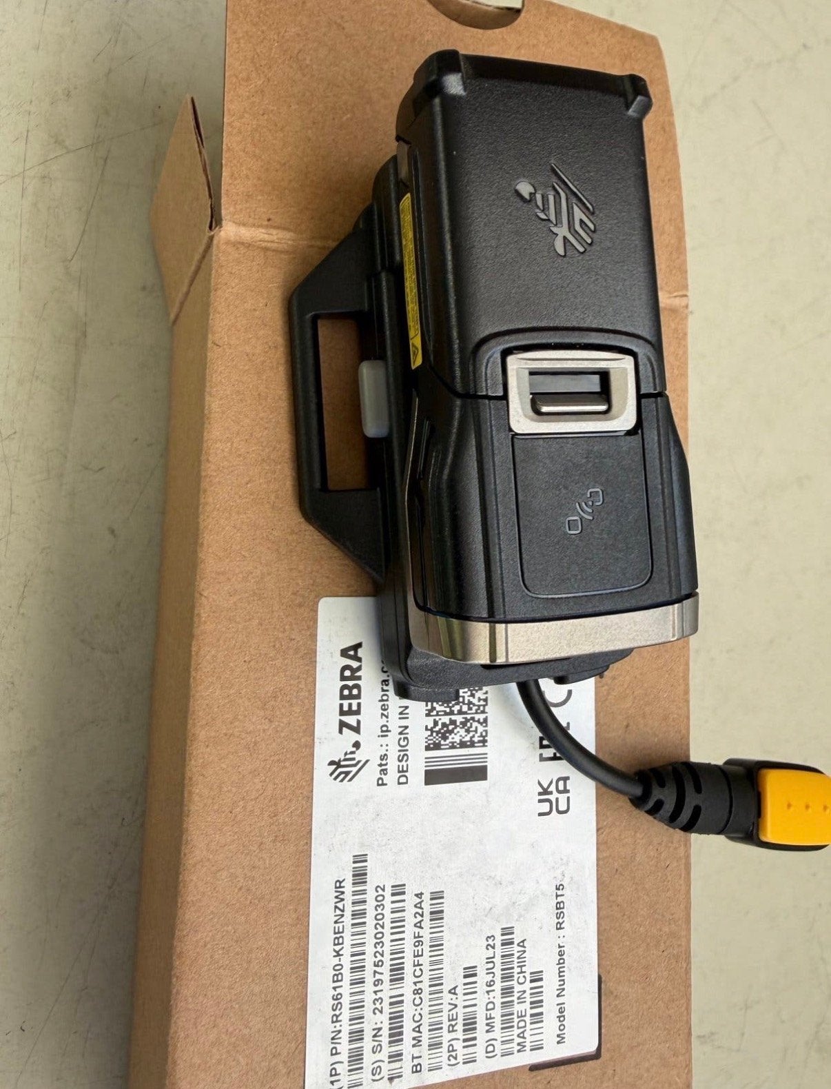 Zebra RS5100 Barcodescanner met Batterij en Oplader, Computers en Software, Ophalen of Verzenden