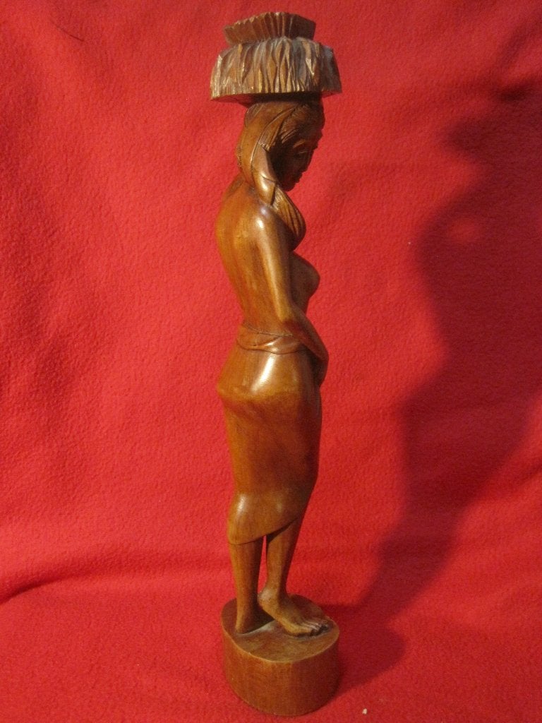 Beeldje Balinese vrouw., Ophalen of Verzenden, Gebruikt, Mens