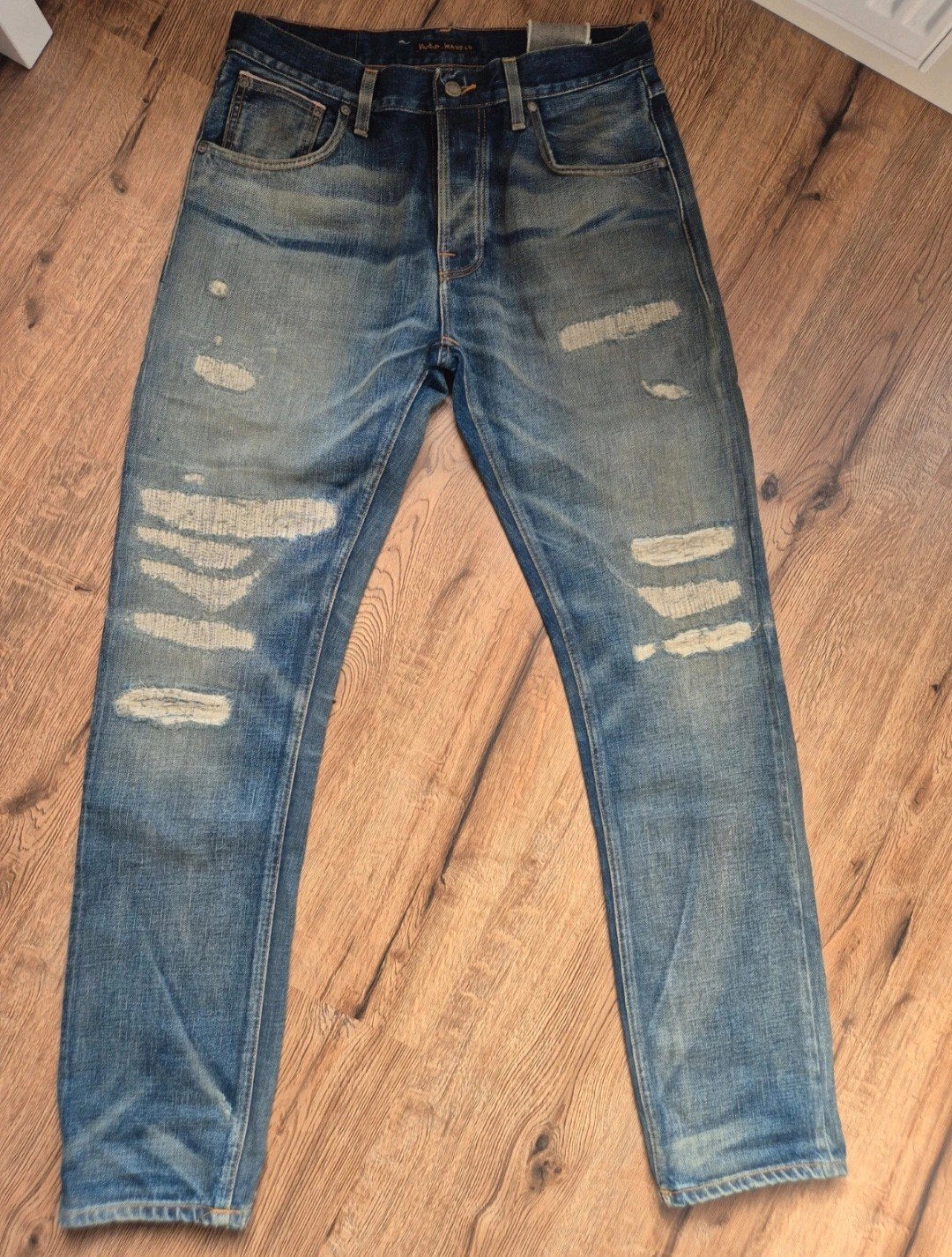 NIEUW! Nudie jeans, Blauw, Nieuw, W32 (confectie 46) of kleiner, Ophalen of Verzenden