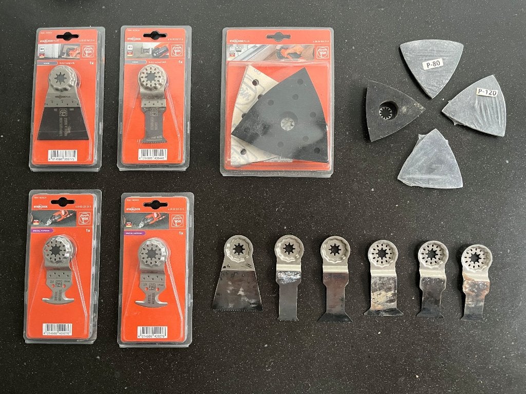 Fein set zaagbladen Starlock 5x nieuw en gebruikt, Ophalen, Nieuw