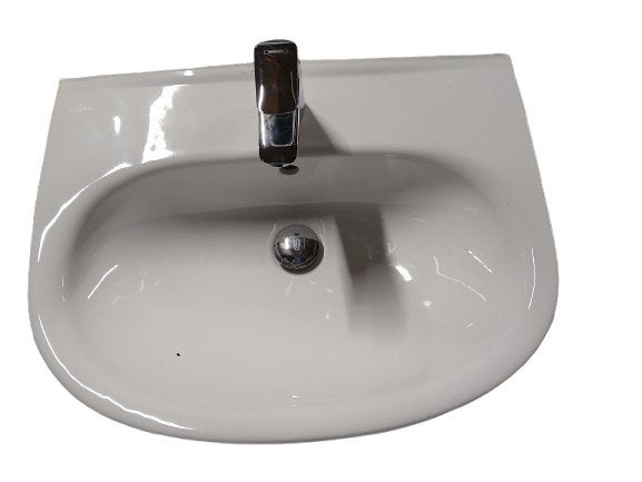Nieuwe Villeroy en Boch wasbak met Grohe kraan, Ophalen, Nieuw, Chroom, Kraan