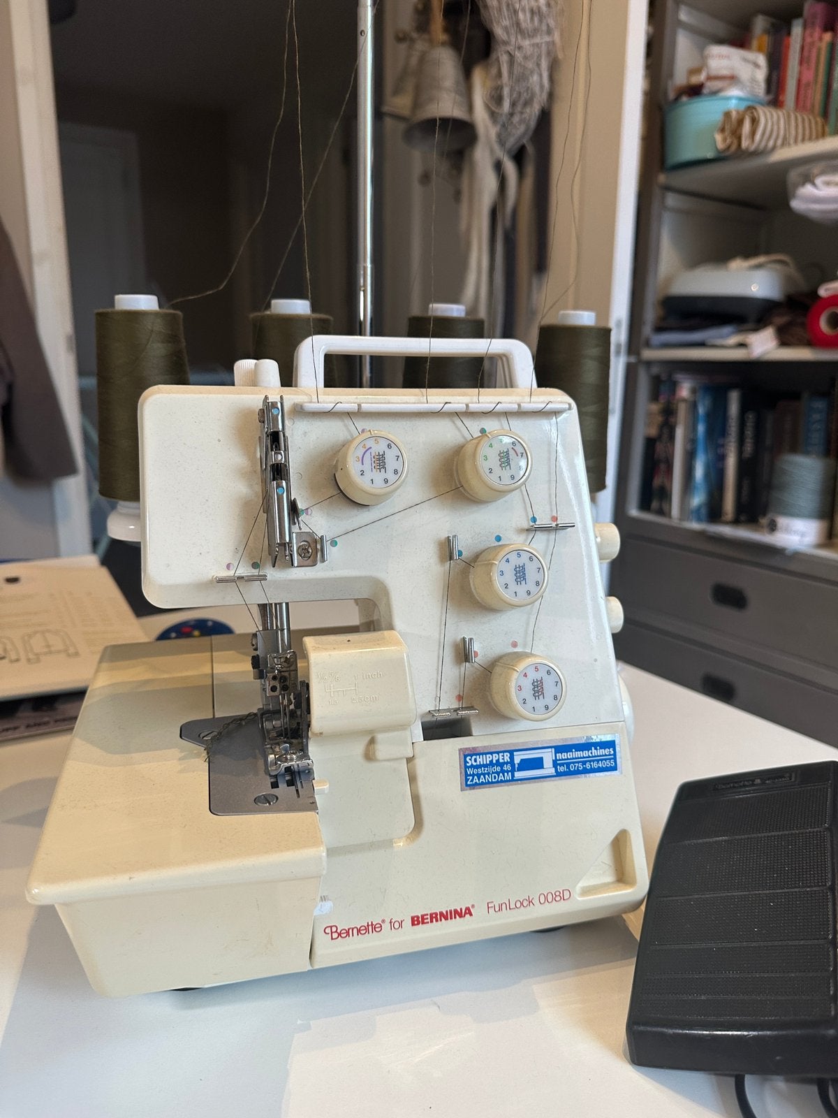Bernina lockmachine 008D, Ophalen, Gebruikt, Lockmachine, Bernina