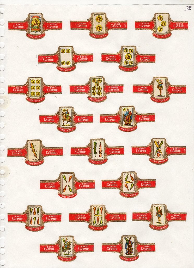Ernst Casimir  NF  Spaans Kaartspel, Verzamelen, Verzenden, Zo goed als nieuw, Sigarenbandjes