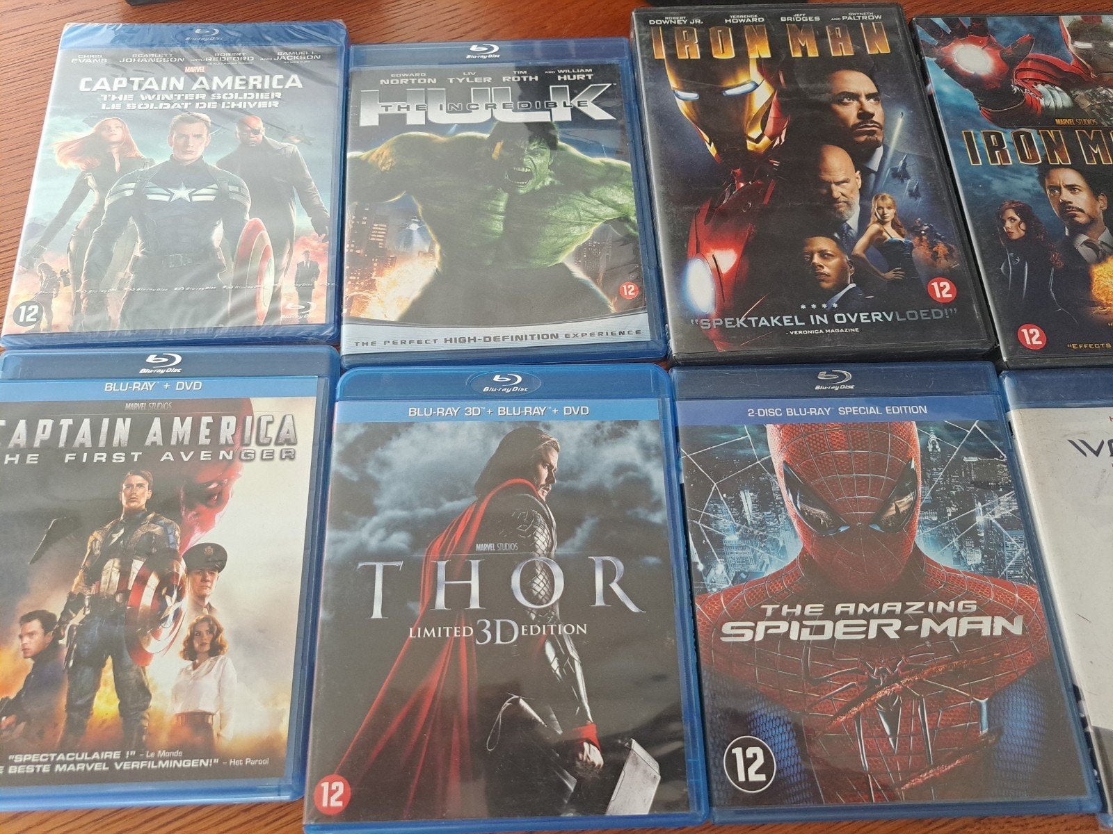 Marvel/X-Men Blu-ray collectie (ook los te koop), Cd's en Dvd's, Blu-ray, Gebruikt, Actie, 3D, Boxset, Ophalen of Verzenden