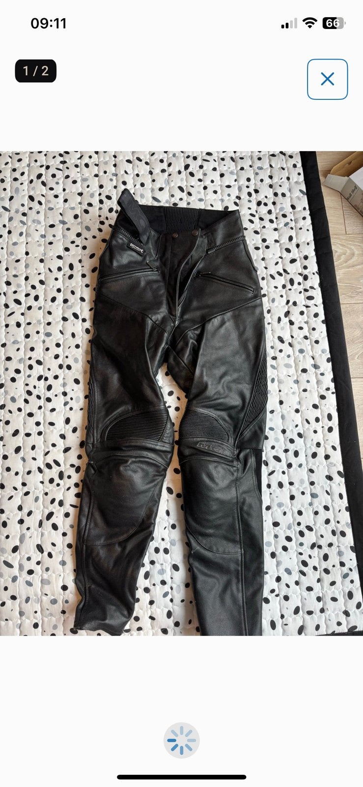 Leren dames motorbroek maat 36 MQP Dynamic Cruiser, Ophalen of Verzenden, Tweedehands, Broek | leer