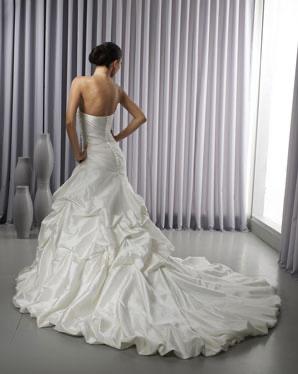 Prachtige Trouwjurk met Ruches en Strapless Design, Kleding | Dames, Ophalen, Nieuw, Wit, Trouwjurk