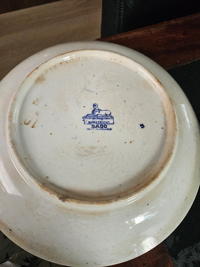 Schaal van Societè Ceramic "Sado " 1860-1880, Ophalen of Verzenden