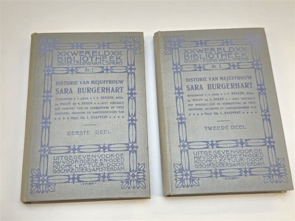 Sara Burgerhart — Wolff & Deken 2 Delen 1906, Ophalen of Verzenden, Gelezen