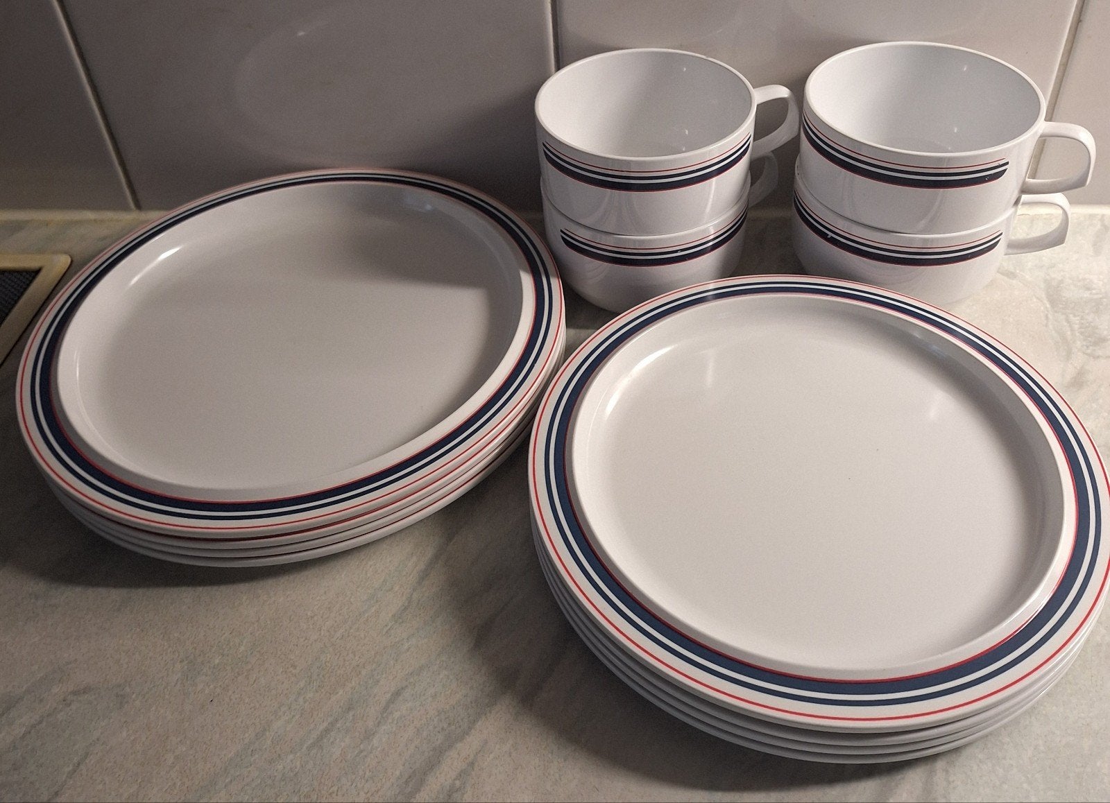 Mepal, camping servies, 12 delig, Ophalen of Verzenden, Gebruikt