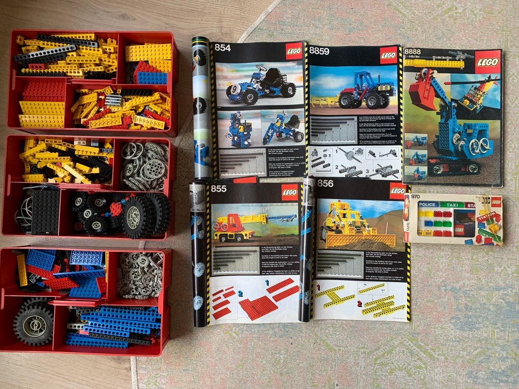 4 sets vintage Lego technic, Kinderen en Baby's, Ophalen, Lego, Inclusief instructies, Zo goed als nieuw
