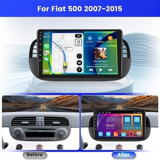Android Autoradio Fiat 500 – Multimedia Systeem, Corvance B.V., Verzenden, Nieuw, Corvancebol@gmail.com