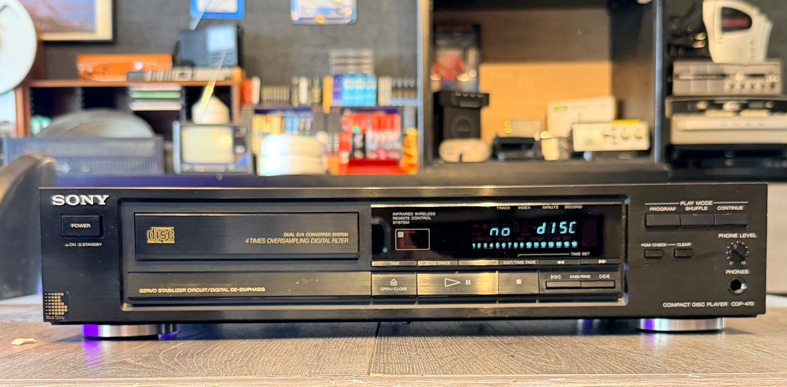 Sony CDP-470 • CD-speler • GARANTIE, Ophalen of Verzenden, Zo goed als nieuw, Sony, De kempen 18