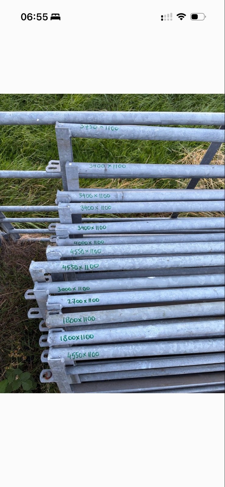 6x weidepoort of landhek, Ophalen, Gebruikt, IJzer