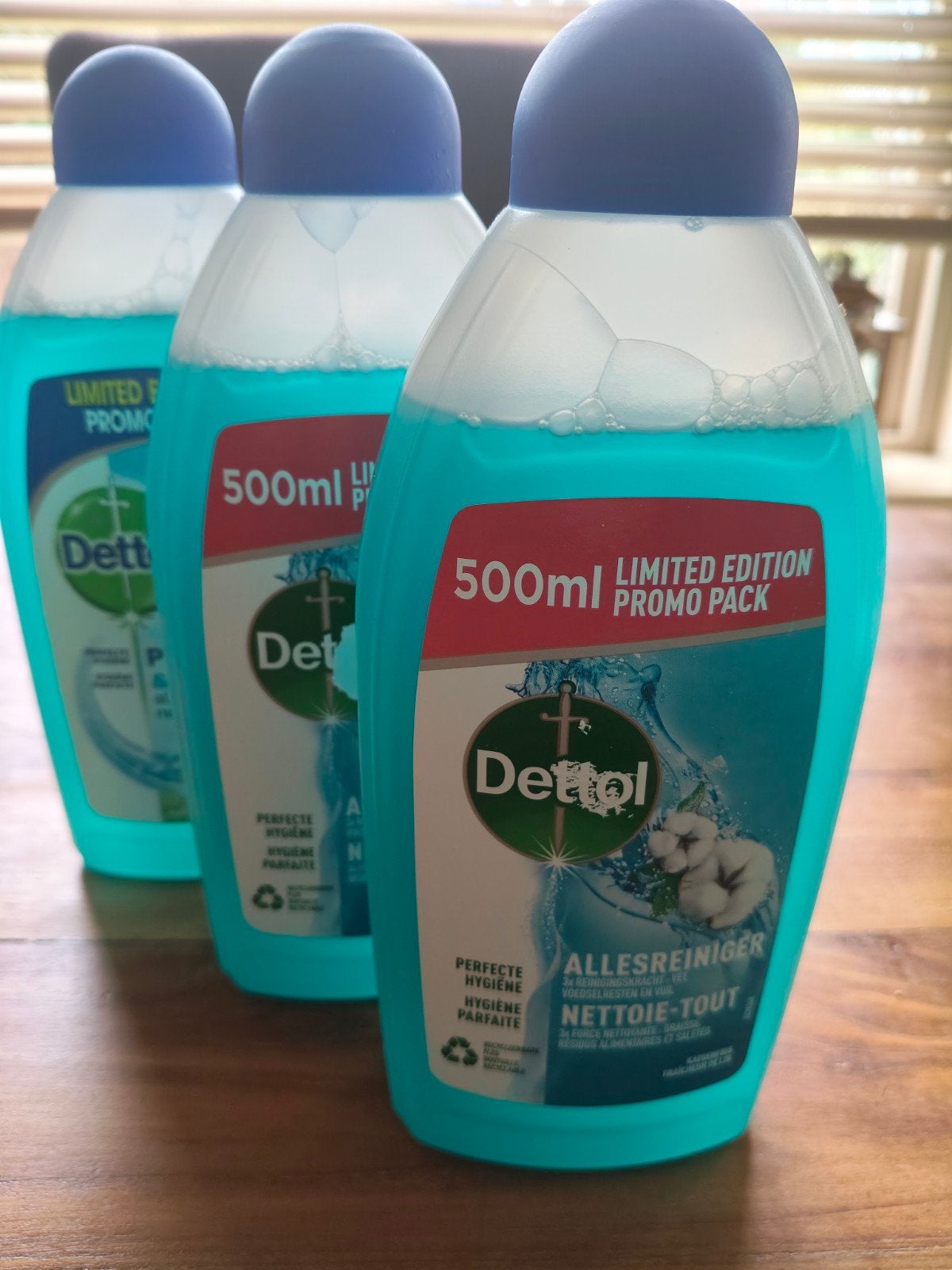 3 flessen Dettol allesreiniger 500 ml - nieuw, Ophalen, Schoonmaakmiddel