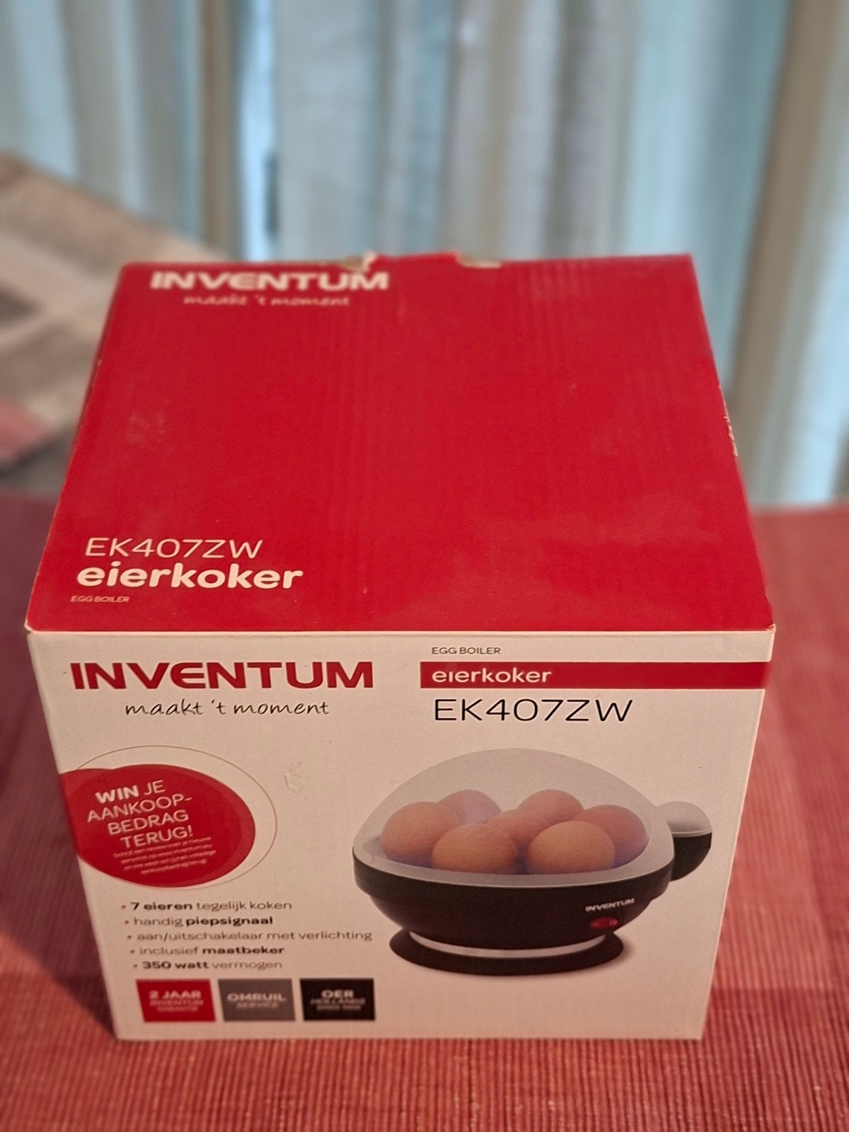 Inventum EK407ZW Eierkoker, Ophalen, Zo goed als nieuw