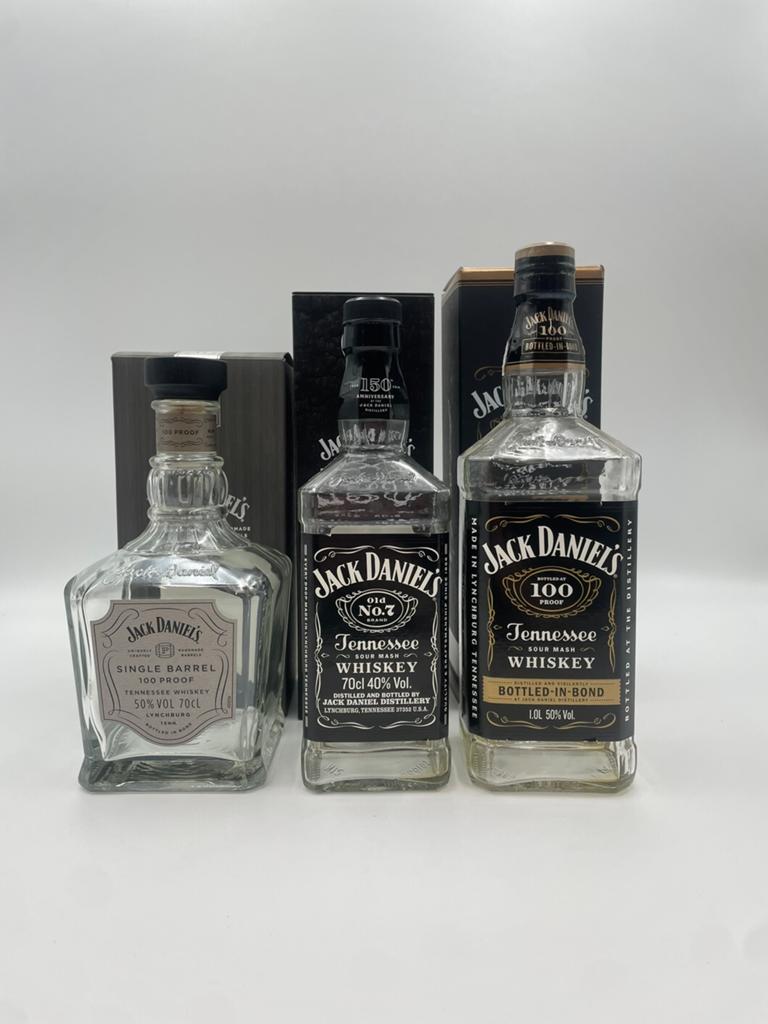 Lege Jack Daniel's flessen - Decoratie/Verzameling, Ophalen of Verzenden, Gebruikt