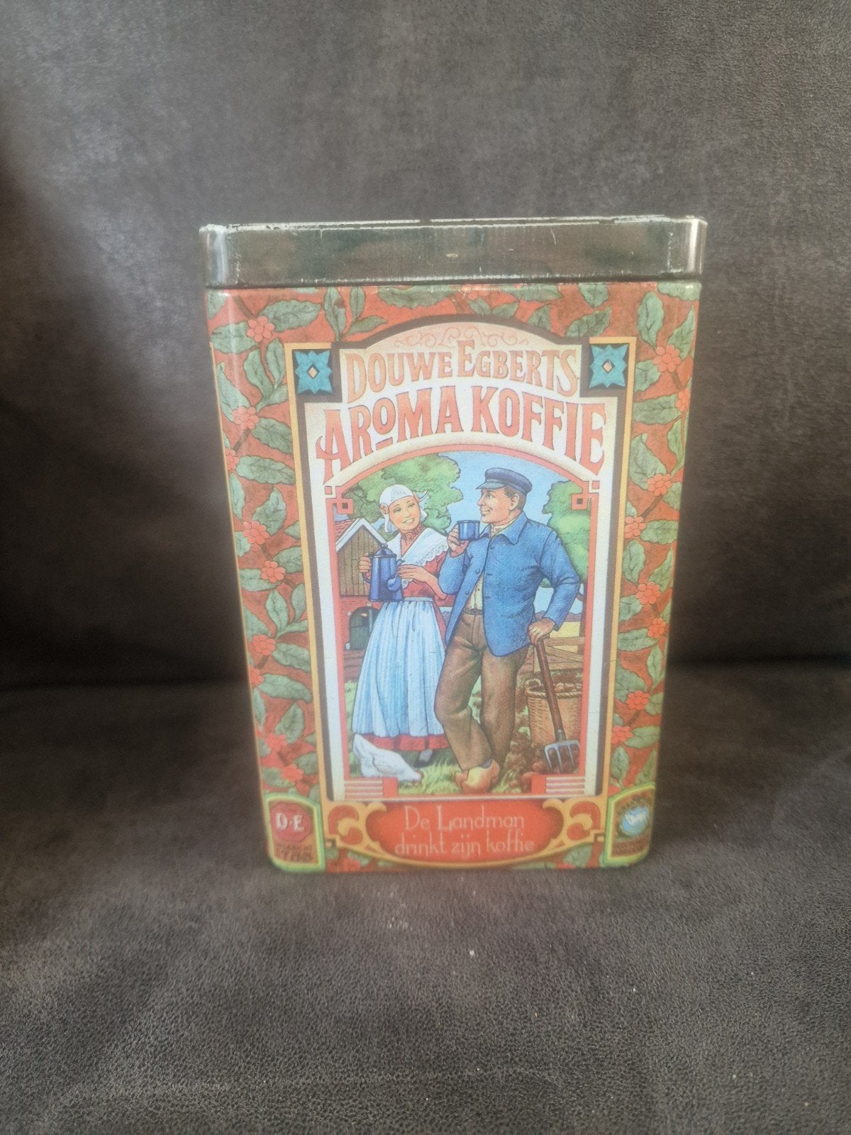 Vintage Douwe Egberts Aroma Koffie blik - De Landman, Ophalen of Verzenden, Gebruikt, Gebruiksvoorwerp