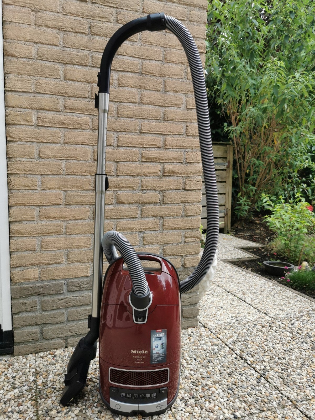 Miele Complete C3 Active Powerline Braamrood, Witgoed en Apparatuur, Stofzuigers, Stofzak, Gebruikt, Ophalen of Verzenden, Miele