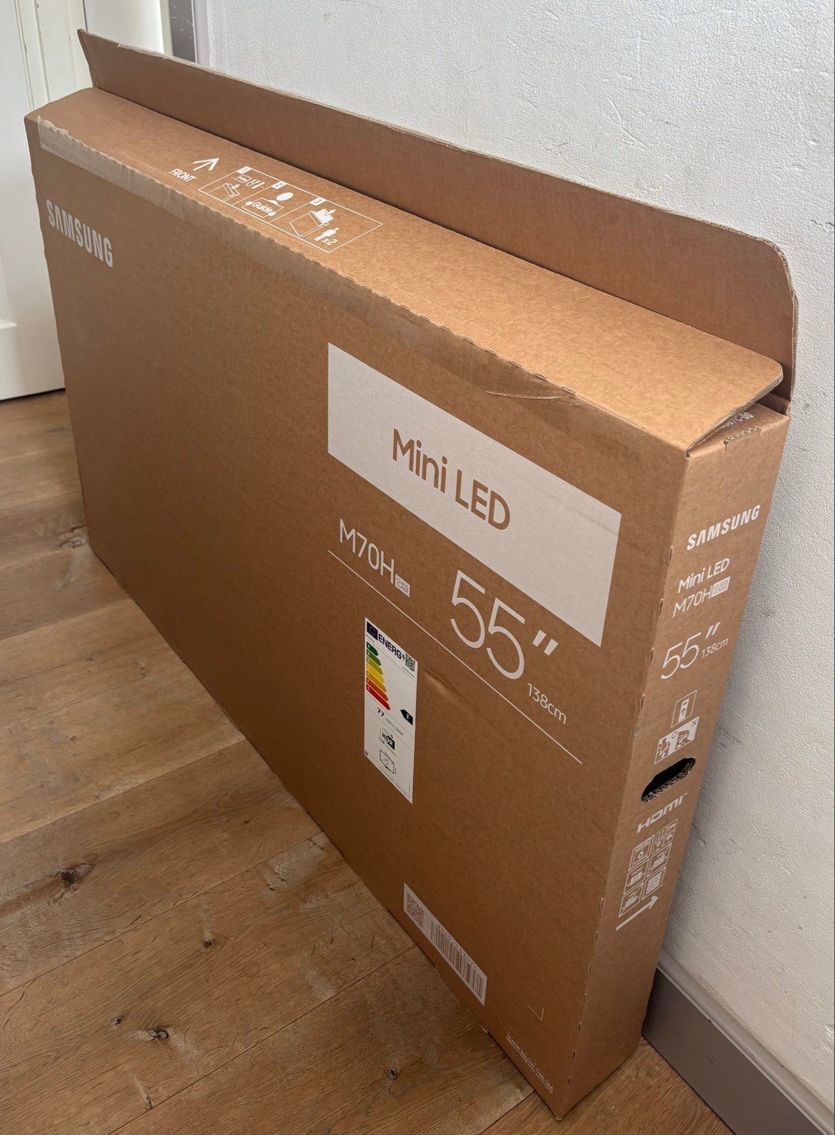 Samsung 55 inch Mini LED 4K Smart TV - gloednieuw, ongeopend, Ophalen, Nieuw, 120 Hz, Samsung