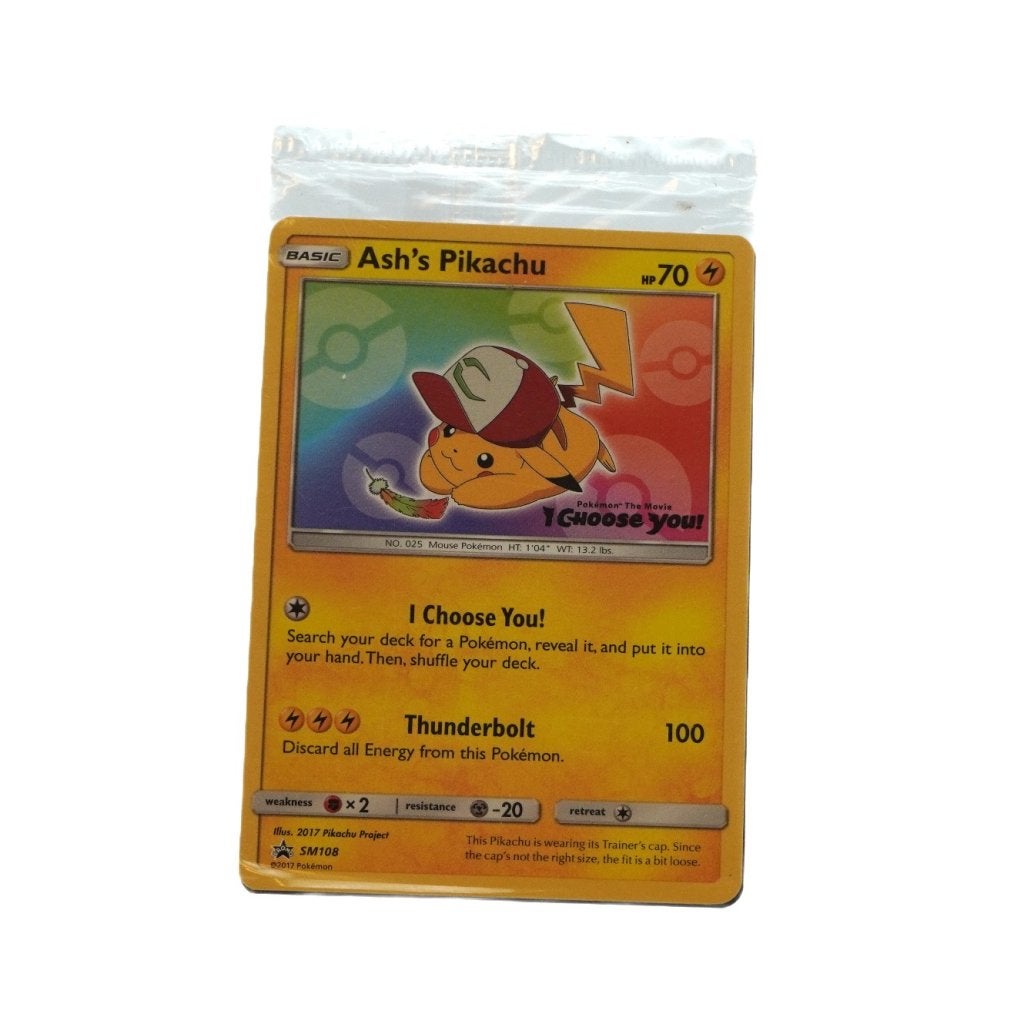 TCG Ash's Pikachu (SM 108) Nieuw in Seal, Zo goed als nieuw