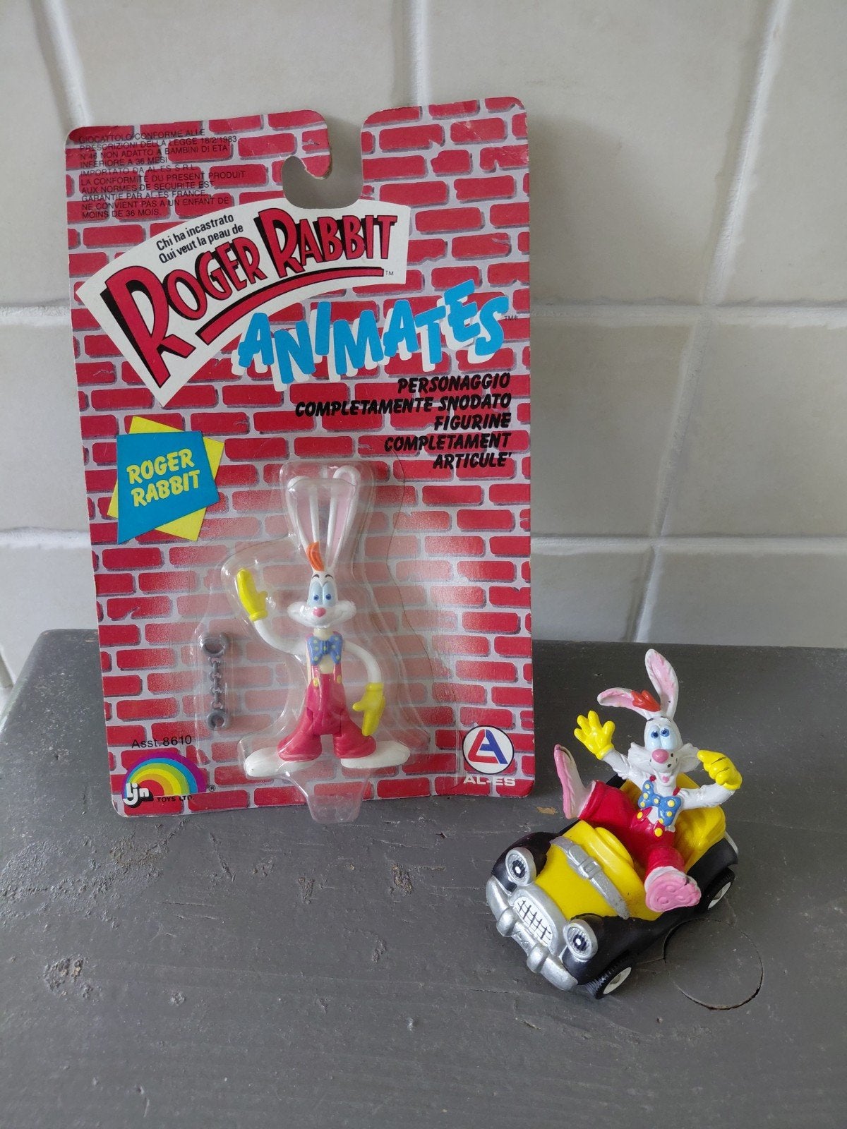 Roger Rabbit figuurtjes jaren 80 speelgoed LJN, Verzamelen, Ophalen of Verzenden, Zo goed als nieuw, Film, Actiefiguur of Pop