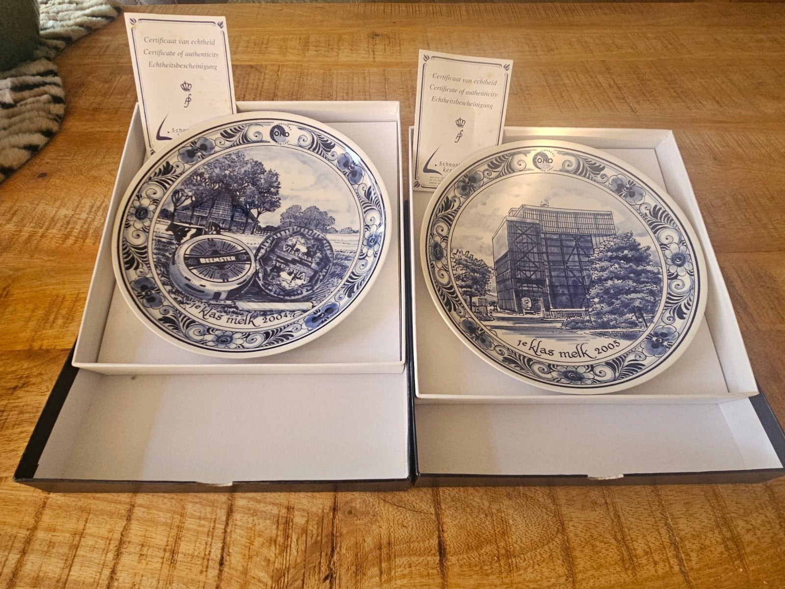 Delfts Blauw Wandborden Schoonhoven Keramiek 2004 & 2005, Antiek en Kunst, Antiek | Keramiek en Aardewerk, Ophalen of Verzenden
