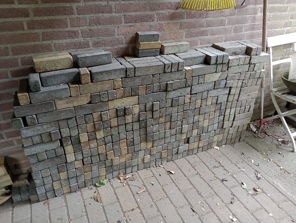 Waaltjes gratis af te halen, Ophalen, Gebruikt, Klinkers, 10 m² of meer