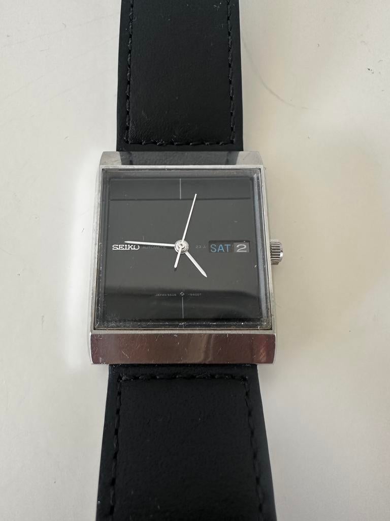 Vintage Lord Seiko Lord Matic horloge 5606-5210 Japan, Seiko, Staal, Polshorloge, Ophalen of Verzenden