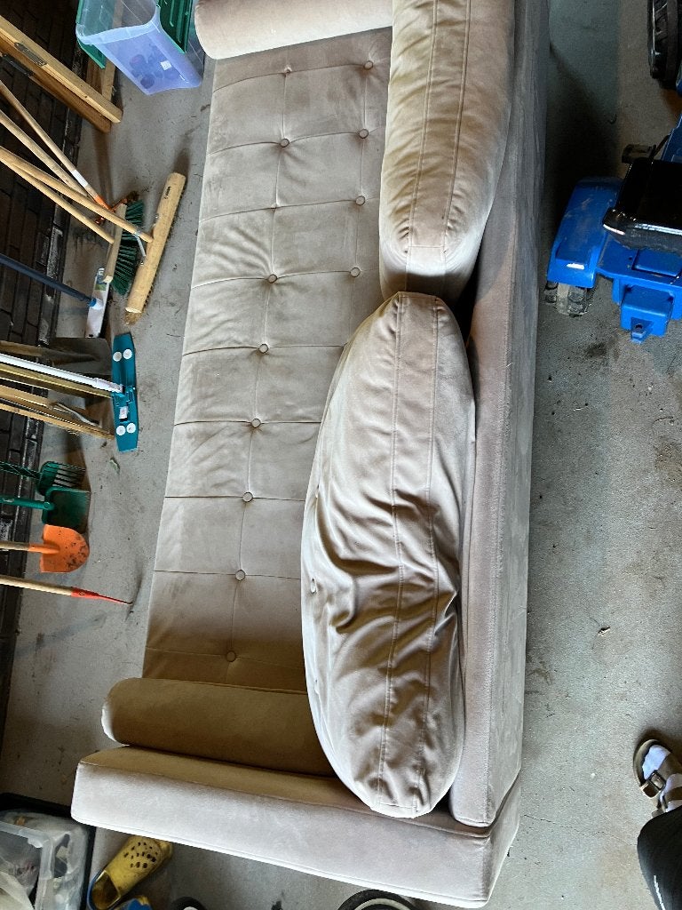 Richmond Interiors velvet bank GRATIS op te halen, Ophalen, Gebruikt, Driepersoons, 75 tot 100 cm