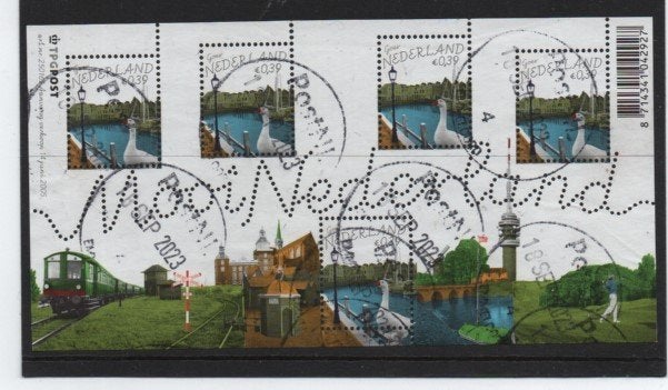 ‹(•¿•)› nl # m0007 blok mooi nederland - goes, Ophalen of Verzenden, Na 1940, Gestempeld