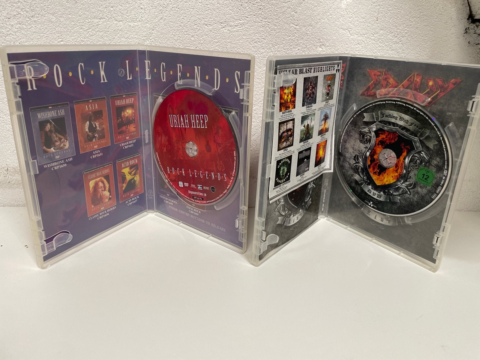 Uriah Heep & Edguy DVD's - Rock Legends & F***ing With F***, Engels, Ophalen of Verzenden, Concert, Vanaf 12 jaar