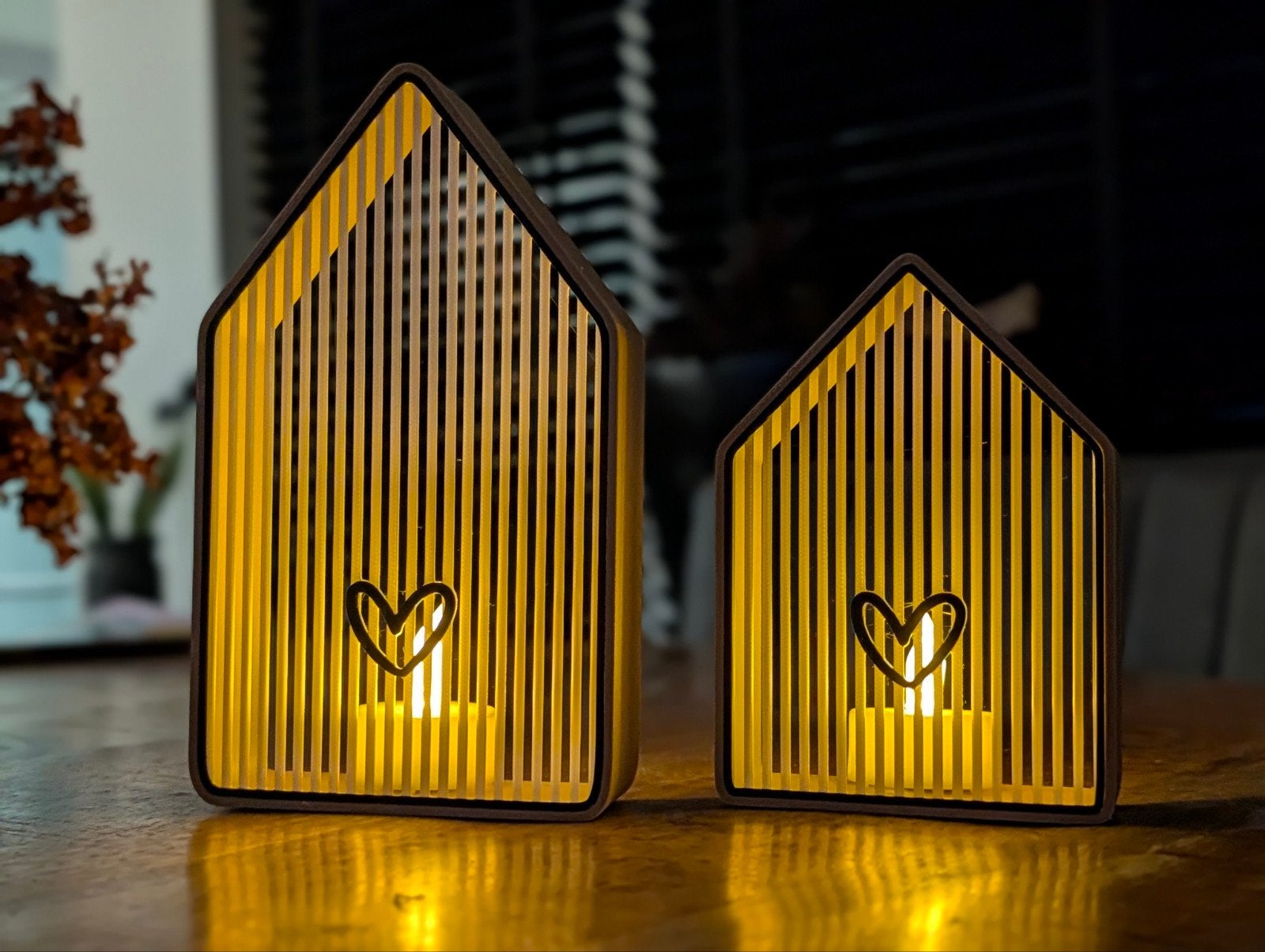 sfeervolle led theelicht huisjes woondecoratie herfst winter, Ophalen of Verzenden, Nieuw