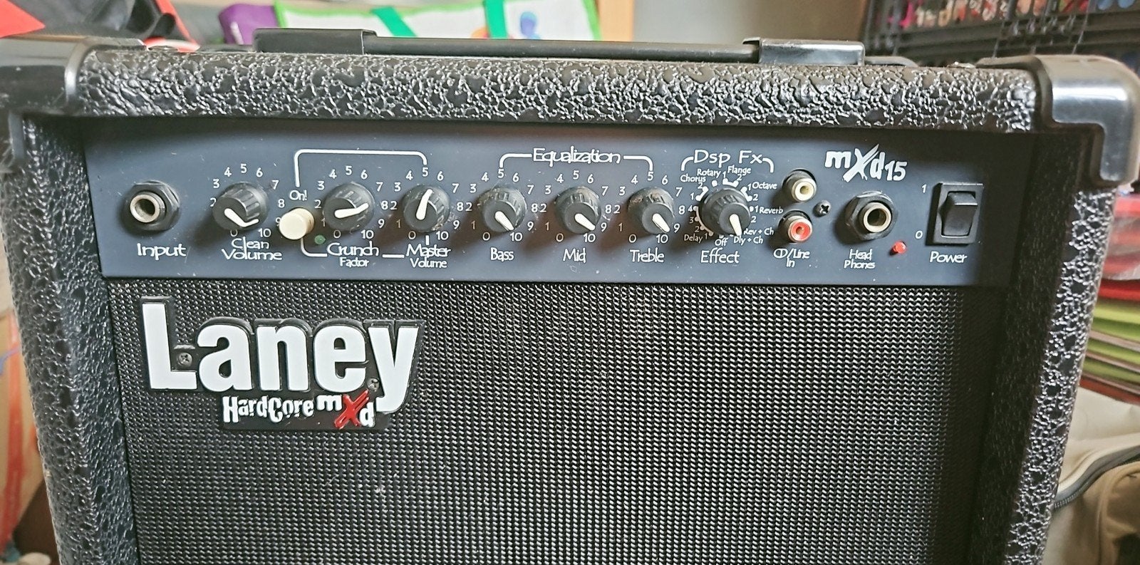 Zeer Goed werkende Laney Hardcore MXD15 gitaar versterker, Ophalen of Verzenden, Zo goed als nieuw, Minder dan 50 watt