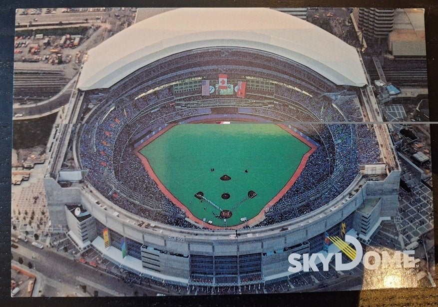 Stadion ansichtkaart Toronto, Skydome 2x, Ophalen, Gebruikt, Buitenlandse clubs, Poster, Plaatje of Sticker