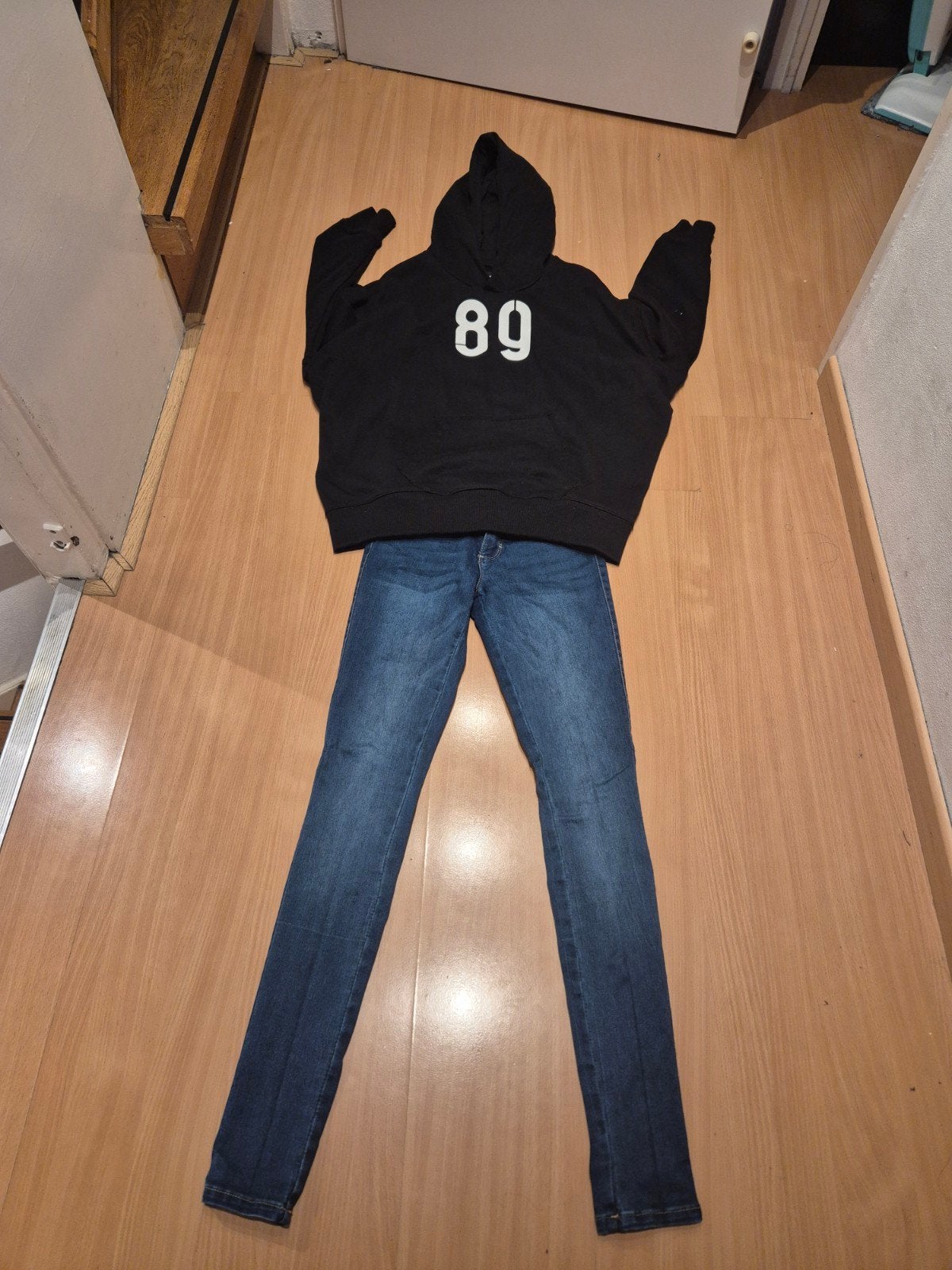 G-Star RAW hoodie en ONLY jeans set, Zwart, Ophalen of Verzenden, Maat 34 (XS) of kleiner, Lang