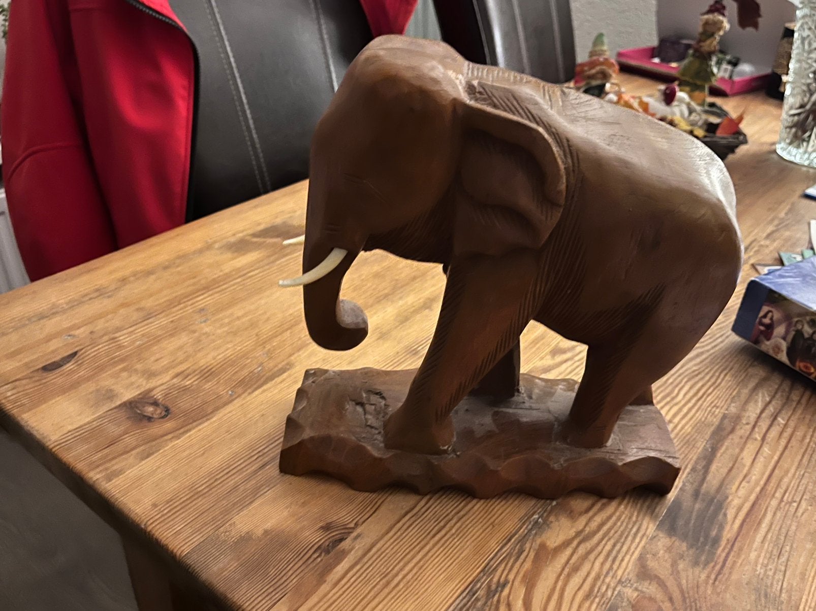 Houten olifant, Antiek en Kunst, Ophalen of Verzenden