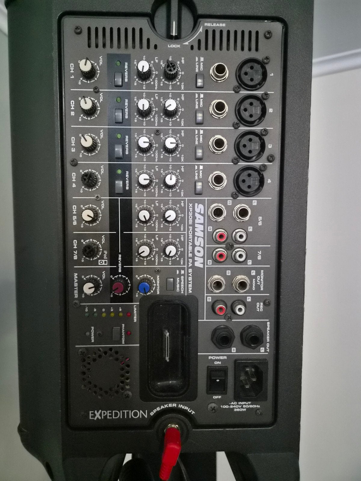Samson Expedition XP308i Draagbaar PA Systeem, Ophalen, Gebruikt, Minder dan 500 watt, P.A.
