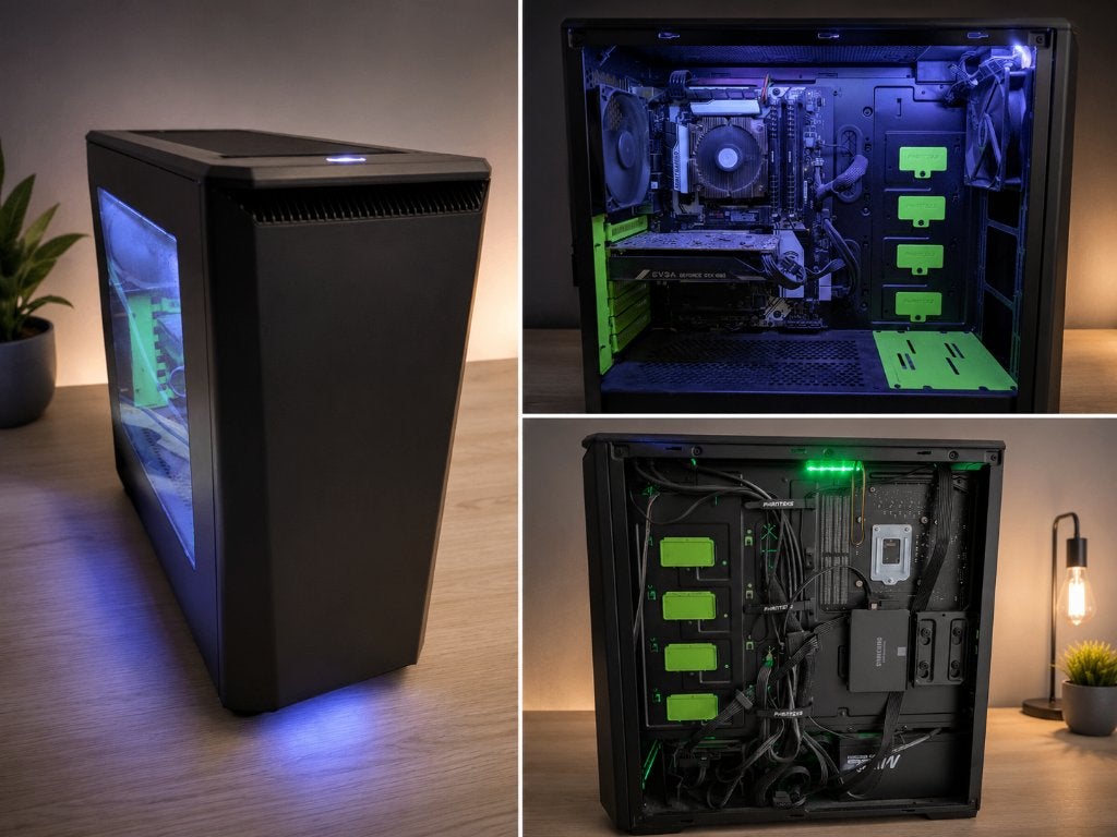 Complete Gaming PC, i7-6700K, GTX 1060 6GB, 1TB NVMe, 16GB, Ophalen, Zelf gebouwde pc, Zo goed als nieuw, 2 TB